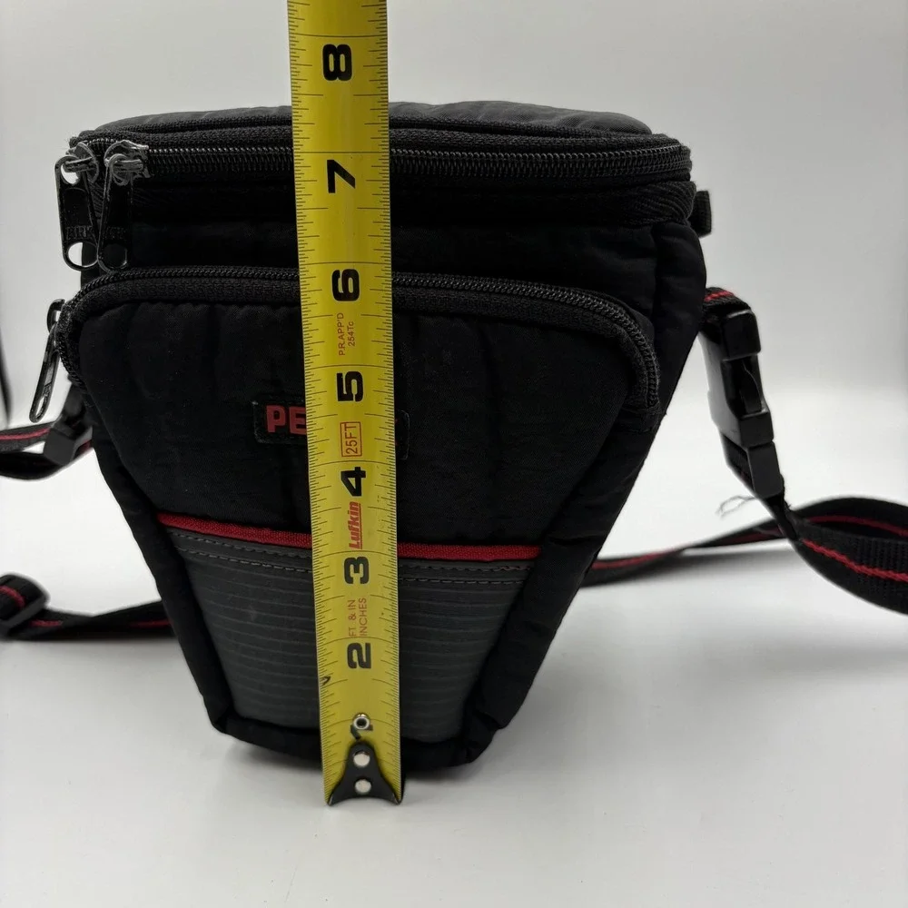 Pentax Black Nylon‎ Camera Shoulder Holster Bag Belt Loop Padded Strap Case DSLR